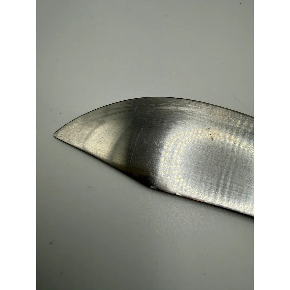 Cutco 1022 Butcher Knife Vintage Brown Handle Made in USA Stainless Steel 9 inch